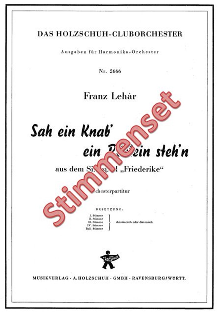 Sah ein Knab' ein Röslein steh'n